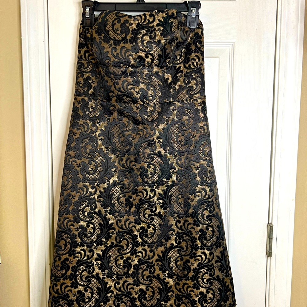 Ann Taylor Loft Cocktail Dress  Strapless Sz 6 Black